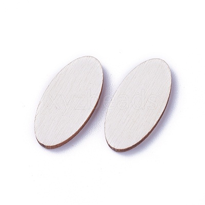 Undyed Wood Cabochons WOOD-I004-46-1