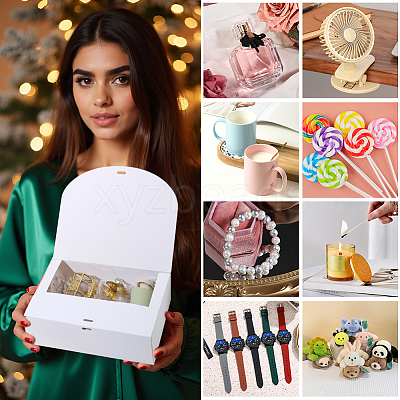 Folding Paper Gift Boxes with Ribbon CON-WH20001-11D-01-1