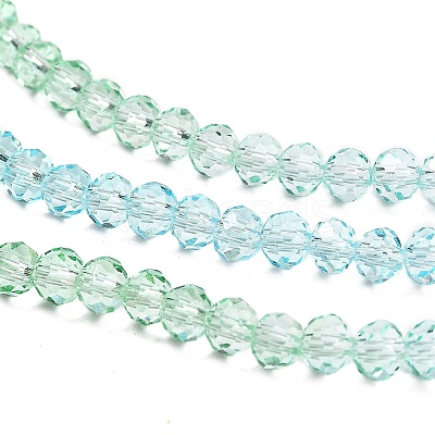 Transparent Painted Glass Beads Strands X1-DGLA-A034-T3mm-A16-1