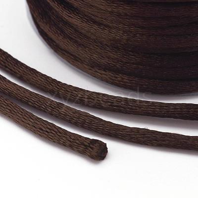 Nylon Satin Rattail Cords NWIR-L006-1mm-03-1