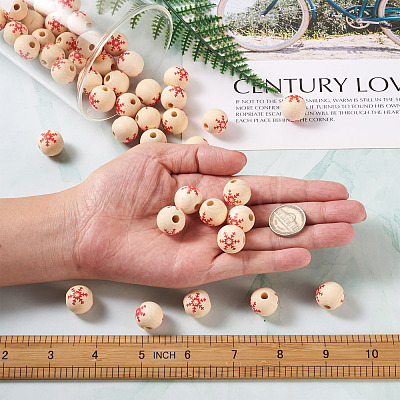 Natural Wooden Beads WOOD-TAC0010-02A-1