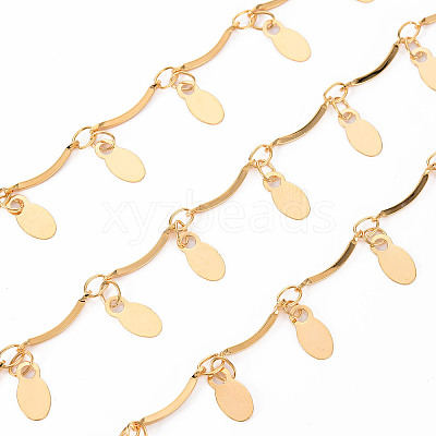 Handmade Brass Scalloped Bar Chain CHC-S012-101-1