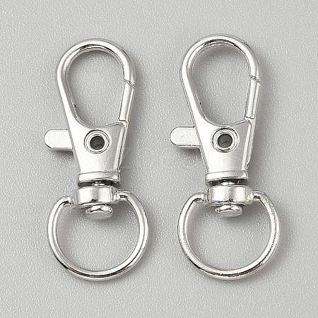 Zinc Alloy Swivel Lobster Claw Clasps FIND-WH20005-18P-1