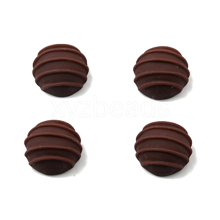 Imitation Food Resin Cabochons RESI-WH0035-18C-A02-1