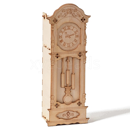 Ancient Clock DIY Wooden Assembly Toys Kits for Boys and Girls PW-WGA3A48-01-1