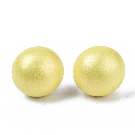 Pearlized Half Round Schima Wood Earrings for Girl Women EJEW-N048-001-13-1