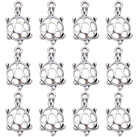 SUNNYCLUE 100Pcs Tibetan Style Zinc Alloy Pendants FIND-SC0007-15-1