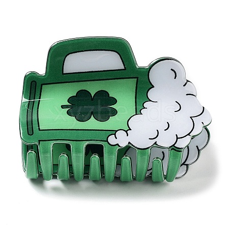 Saint Patrick's Day PVC Plastic Claw Hair Clips PHAR-D016-01D-1