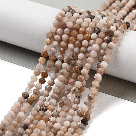 Natural Peach Moonstone Beads Strands G-B093-A01-01-1