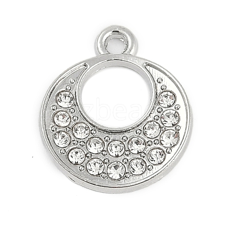 Alloy Micro Pave Rhinestone Pendants FIND-K020-15P-1