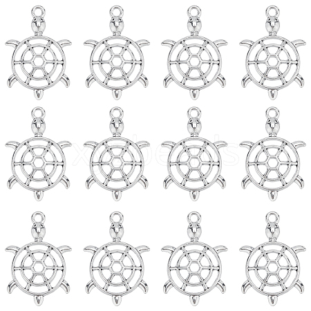 SUNNYCLUE 80Pcs Tibetan Style Zinc Alloy Pendants FIND-SC0007-16-1