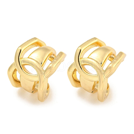 Brass Cuff Earrings for Women EJEW-C104-160G-1