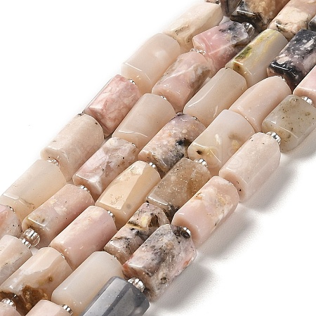 Natural Pink Opal Beads Strands G-N327-06-11-1