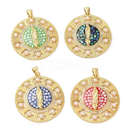 Rack Plating Brass Micro Pave Cubic Zirconia Earrings KK-P268-06B-G-1