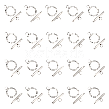 Tarnish Resistant 304 Stainless Steel Toggle Clasps X-STAS-K148-01P-1
