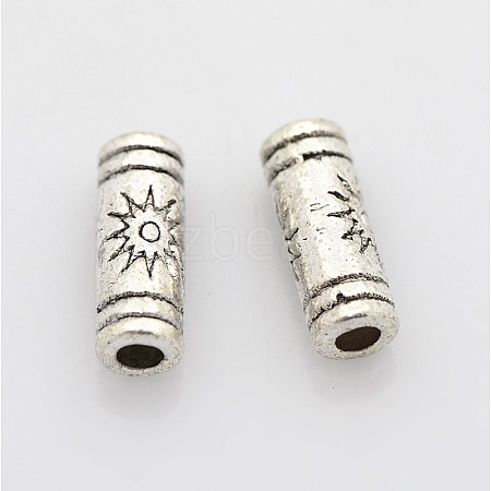 Tibetan Silver Tube Beads LF0614Y-NF-1