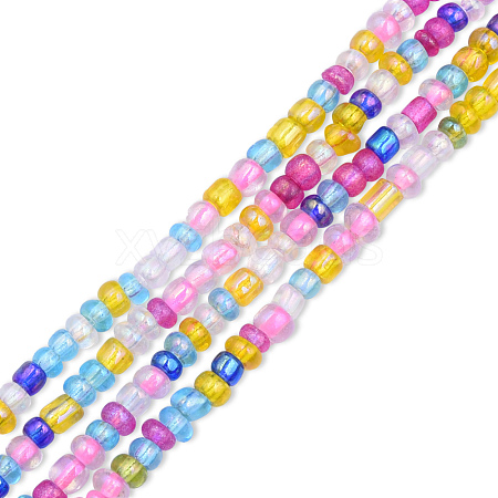 Transparent Glass Beads Strands GLAA-N047-03-1