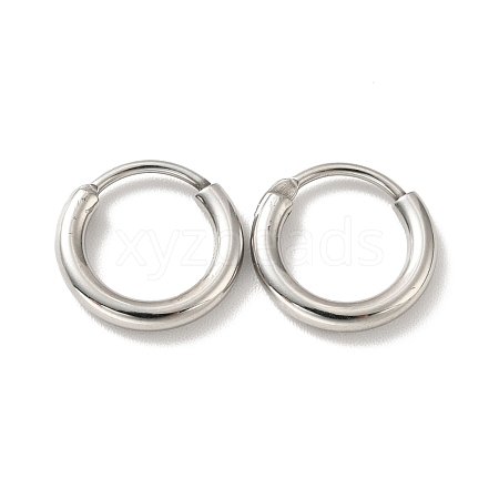 Tarnish Resistant 201 Stainless Steel Huggie Hoop Earrings STAS-H164-02P-1