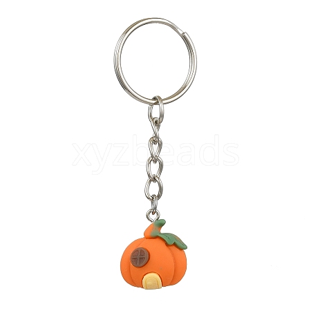 Alloy and Resin Pendant Keychain KEYC-JKC00894-1