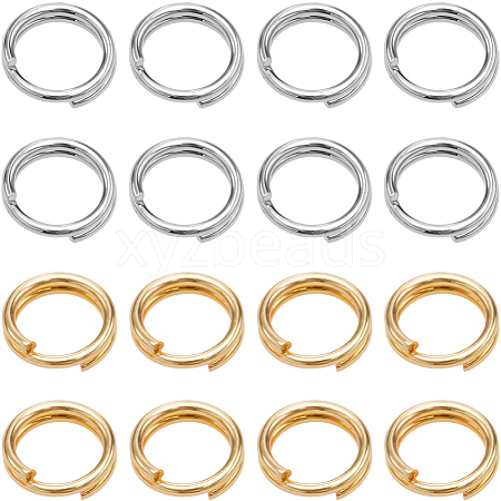 2 Colors 304 Stainless Steel Split Rings STAS-SC0009-25D-1