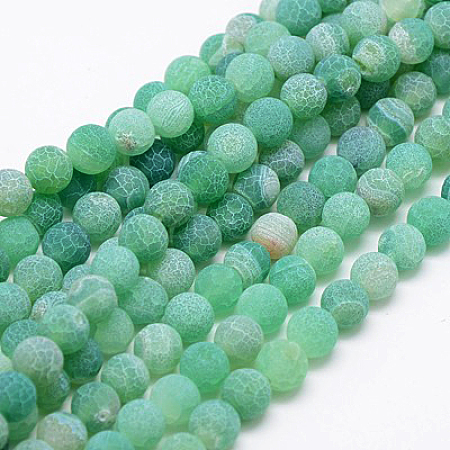 Natural Weathered Agate Beads Strands X-G-G589-6mm-08-1