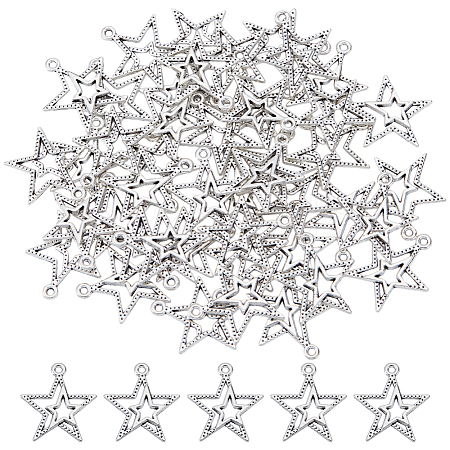 100Pcs Tibetan Style Alloy Pendants FIND-HY0004-62-1