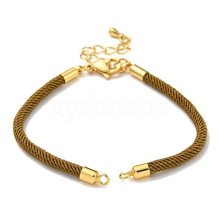 Nylon Cords Bracelet Makings Fit for Connector Charms AJEW-P116-02G-11-1