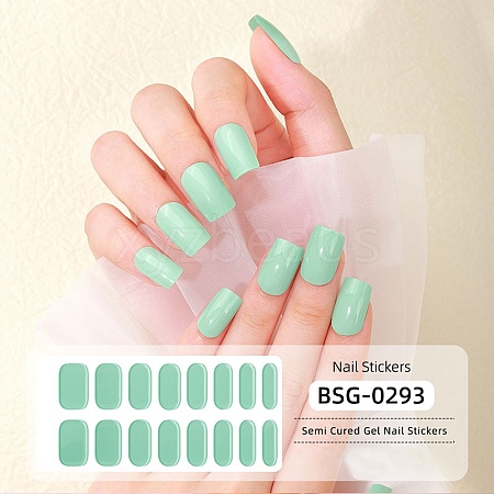 Nail Art Full Cover Nail Stickers MRMJ-YWC0001-BSG-0293-1