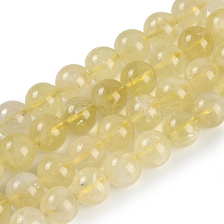 Natural Lemon Quartz Beads Strands G-H062-A01-03-1