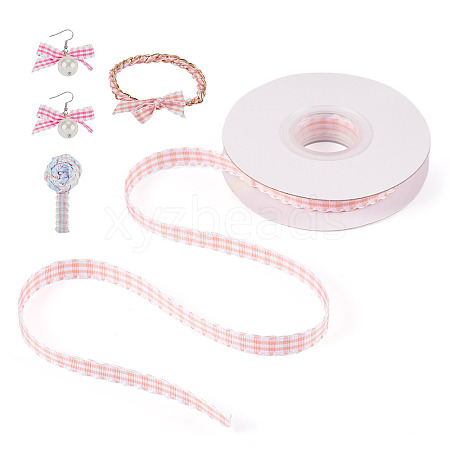 10 Yards Flat Polycotton(Polyester Cotton) Ribbon OCOR-TAC0030-01D-1