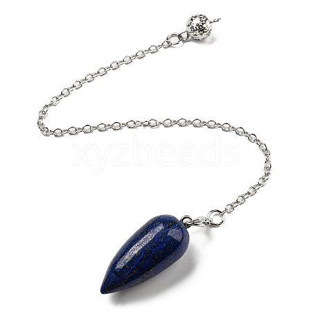 Natural Lapis Lazuli Bullet Charm G-Q1002-07P-08-1