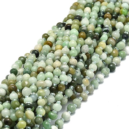 Natural Myanmar Jade Beads Strands G-E576-60-1