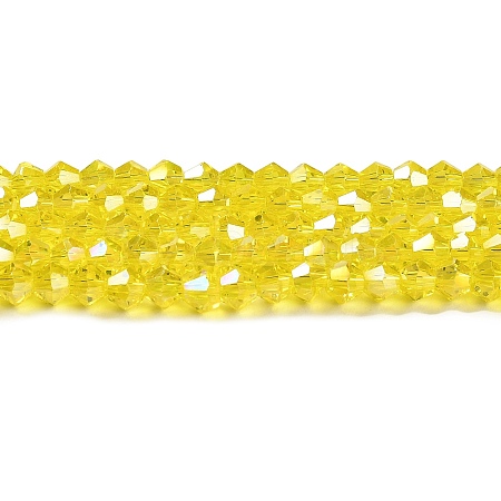 Transparent Electroplate Glass Beads Strands LS-GLAA-F029-2mm-A21-1