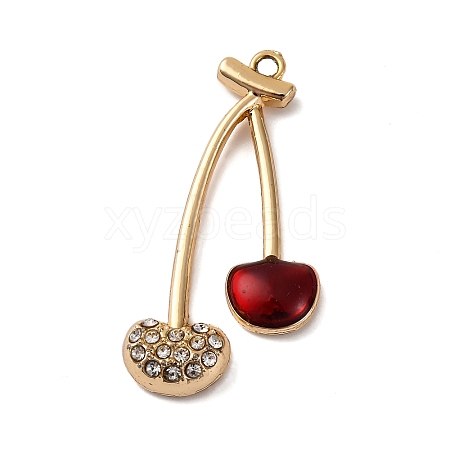 Cherry Alloy Pendants PALLOY-S051-01B-G-1
