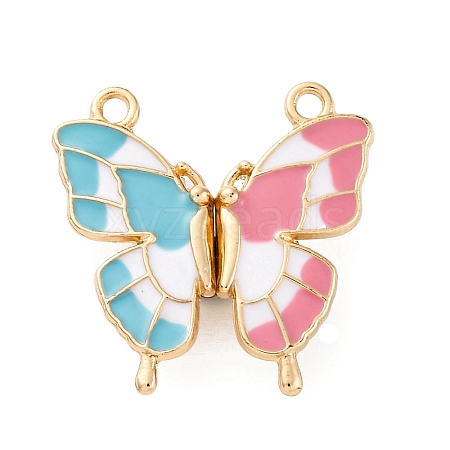 Alloy Enamel Split Pendants ENAM-B026-02G-01-1