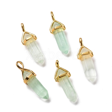 Natural Fluorite Pointed Pendants G-K329-36G-1