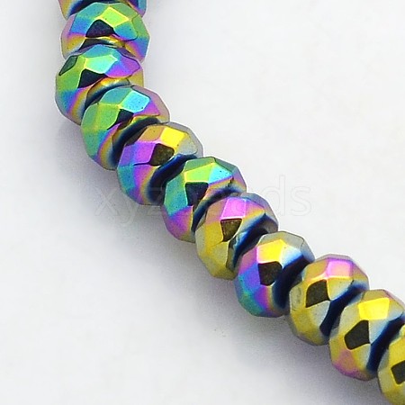 Electroplate Non-magnetic Synthetic Hematite Beads Strands G-J208F-05-1