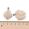 Raw Rough Natural Druzy Agate Pendants G-H084-07P-01-3