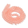 Baking Painted Imitation Jade Glass Round Bead Strands X-DGLA-Q021-8mm-03-3