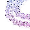 Gradient Color Baking Paint Glass Bead Strands X1-DGLA-A039-T6mm-A019-3