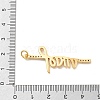 Brass Micro Pave Cubic Zirconia Pendants KK-M305-02G-3