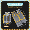 Folding Heart Print Transparent PVC Gift Packing Boxes CON-WH0085-192A-01-2