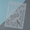 Plastic Reusable Drawing Painting Stencils Templates DIY-F018-B06-4