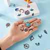 38Pcs 19 Style Alloy Charms FIND-KS0001-24-7