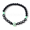 Halloween Acrylic Beads Stretch Bracelets for Women Men QV8903-4-1