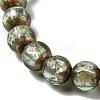 Handmade Gold Sand Lampwork Beads Strands LAMP-P062-01F-4