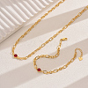 Elegant Vintage Casual Brass Bracelets & Necklaces Set for Women IS1199-5