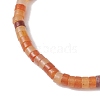 Natural Red Aventurine and Pearl Beads Btacelets BJEW-JB10681-04-4