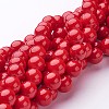 Synthetic Mashan Jade Round Beads Strands G-D263-8mm-XS31-01-2
