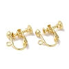 Rack Plating Brass Stud Earring Settings KK-F090-13LG-1